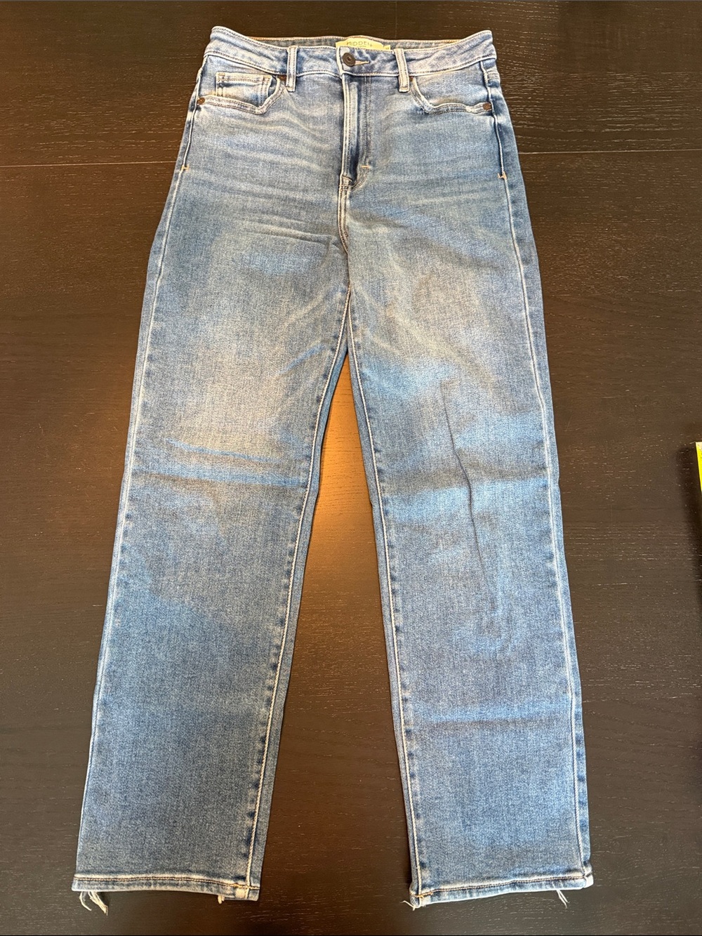 Hidden Jeans Women's Classic High Waist Straight Leg Jeans 27